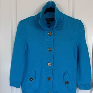 Ralph Lauren Women Button Up Cotton Sweater